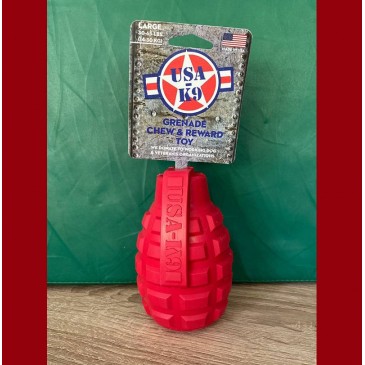Pawsitive Shop Grenade (Distributeur de friandises) en Caoutchouc durable La grenade est creuse pour vous permettre de glisse