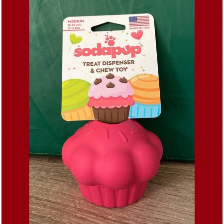 Pawsitive Shop Muffin (Distributeur de friandises) en Caoutchouc durable Le muffin (ou CupCake chez son fabricant) est creux 